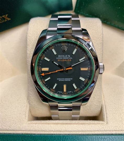 rolex milgauss verde prezzo|rolex milgauss.